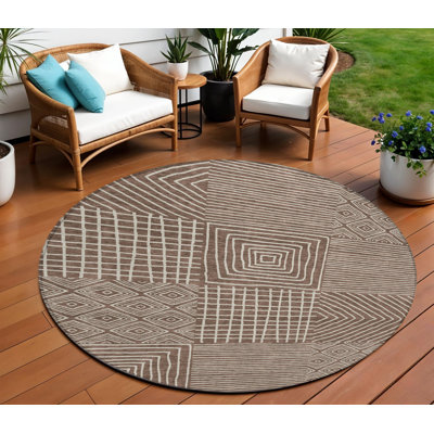 Tapis d'intérieur rond 8 po