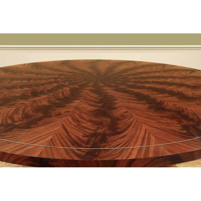 Mahogany Dining Table With Outswept Duncan Phyfe Pedestal