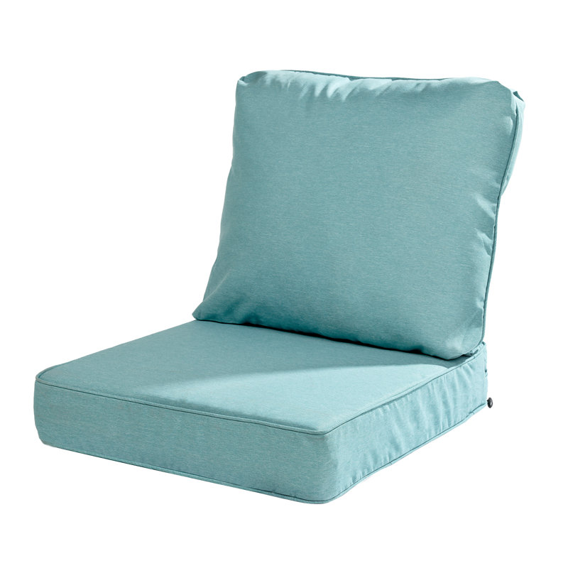  Outdoor Seat/Back Cushion, L 23 po x P 25 po, Caribbean Turquoise