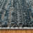 Miesner Dario Modern Striped Blue Gray Polyester High-Low Indoor Area Rug-98931881