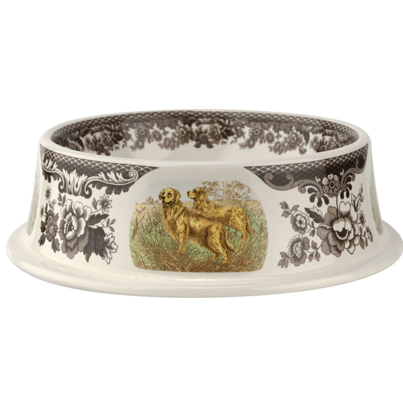 Spode Woodland Dogs Pet Bowl 8.5" Assorted Dogs