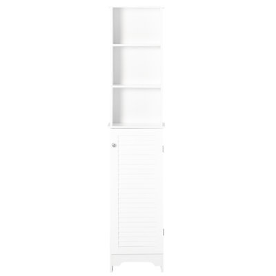 Freestanding Bathroom Shelf - 3 Utilize Unused Space Cabinet Open Shelving Enhance Appearance