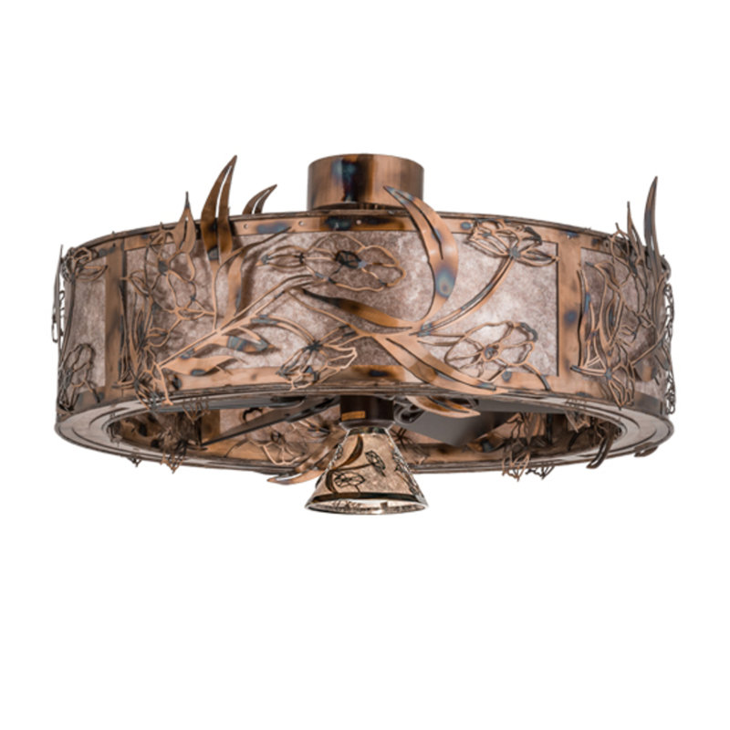 Lady Slipper LED Downrod Ceiling Fan