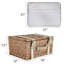 Panier en osier, service pour 2