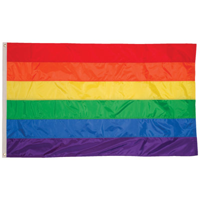 Drapeau arc-en-ciel à œillets