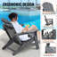 Ensemble de 2 chaises pliantes en plastique Adirondack
