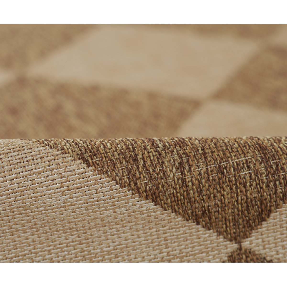 Erin Gates by Momeni Saybrook Diamond Natural Indoor / Outdoor Area Rug ...