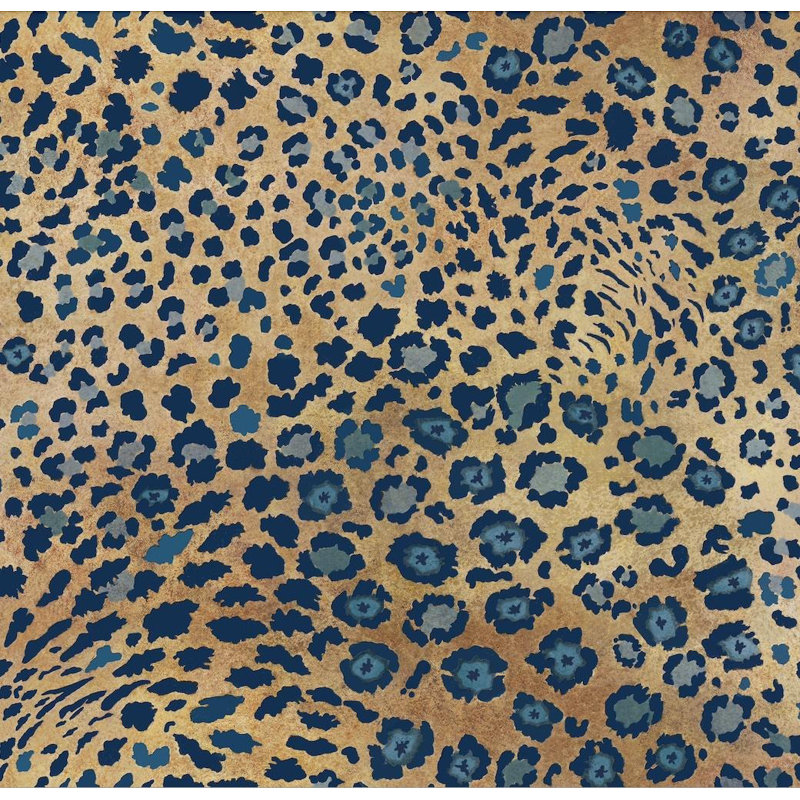Safari Spot Pillow - Linen, Midnight