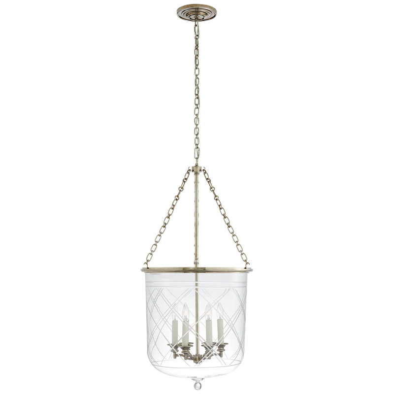 Ralph Lauren Cambridge 6 Light Pendant, Butler's Silver