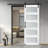 Glass Sliding MDF Barn Sliding Door Hardware Kit, Tempered Frosted Glass, Simple DIY Assembly-97620128