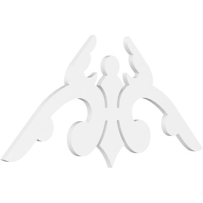 Milton Signature Urethane Gable Pediment, Primed Tan