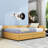 2 Drawers Full Upholstered Daybed, Semi-Closed Design-94353667