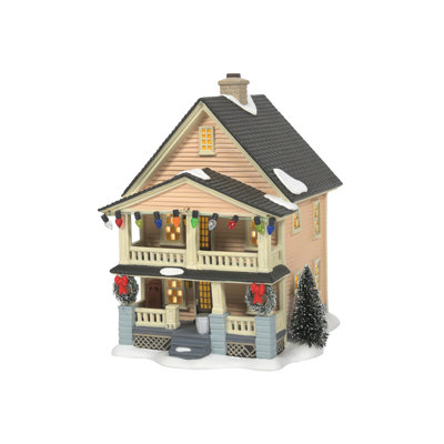 Édifice du village illuminé de la maison de Schrement