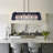 5-light Felt Linear Chandelier Kitchen Island Chandelier Dining Room Light For Dining Room