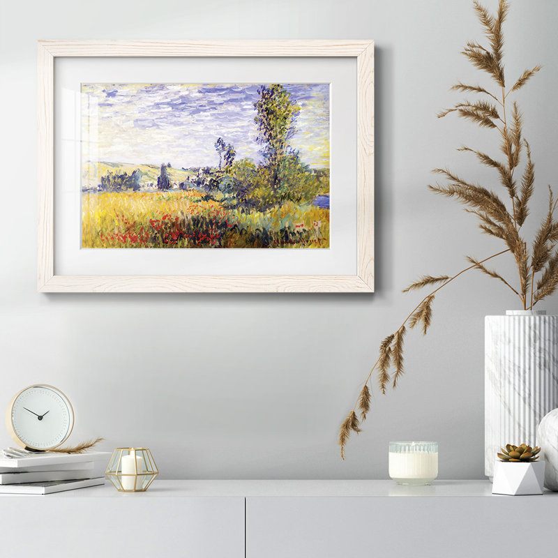 Vetheuil par Monet, H 26 po x l 38 po, Blanc
