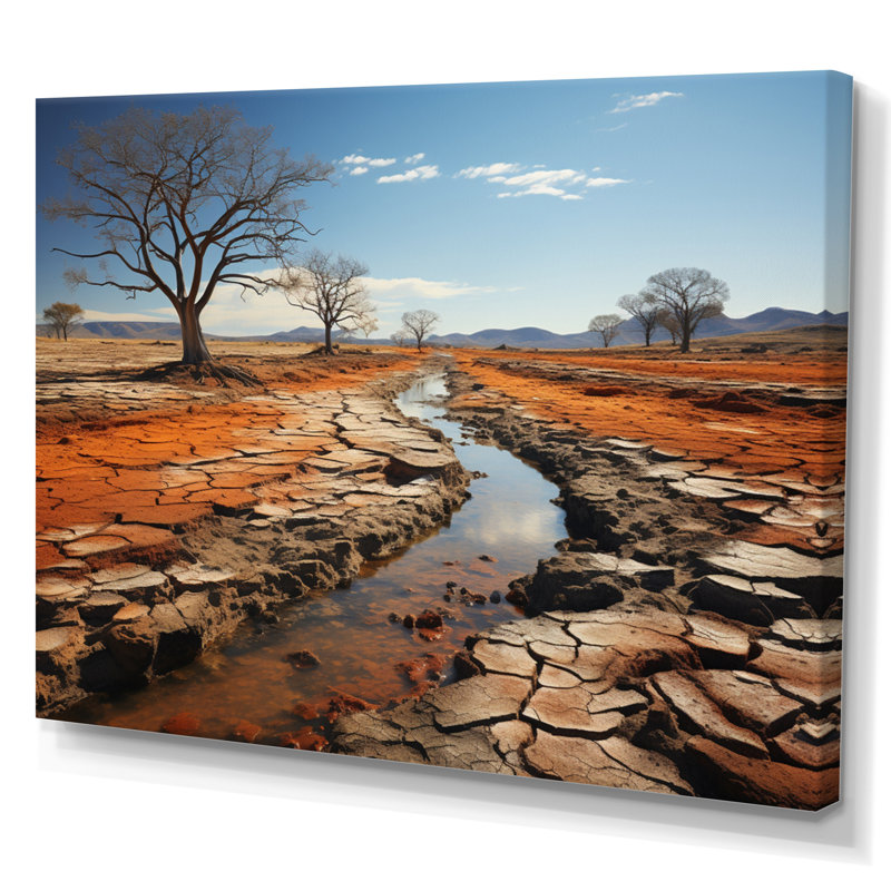 Paysage australien Outback Spectrum III, reproduction d'art sur toile, H 34 po x l 44 po x P 1,5 po, Toile tendue
