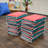 4 Section Folding Pillow Rest Mat - 10 count - Red/Green
