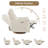 31.8" W Linen Swivel Glider Dual-Power Recliner-429632225