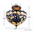 Little Sodbury Glass Semi Flush Mount