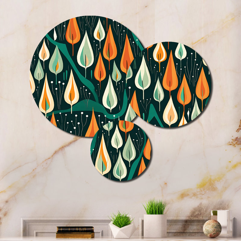 Abstract Wall Decor on Metal