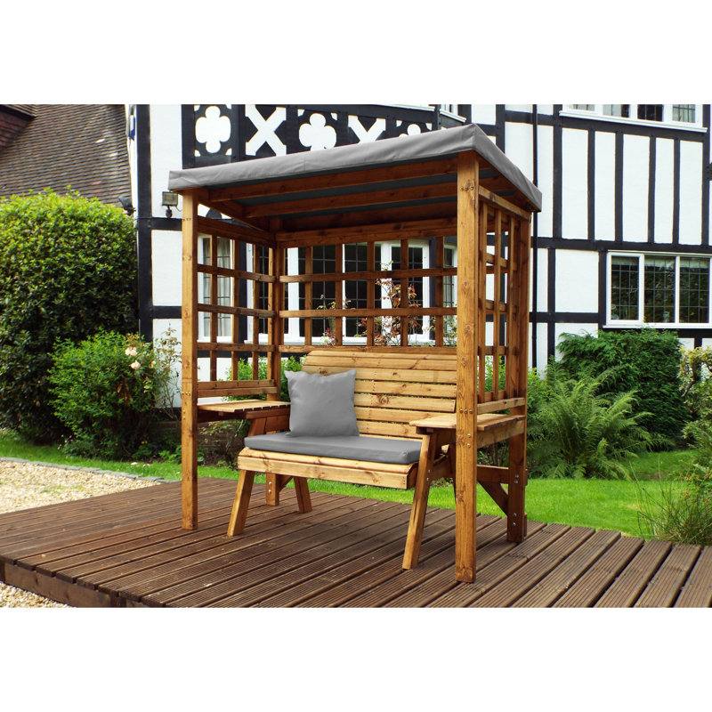Figueroa Solid Wood Outdoor Bench, Grey