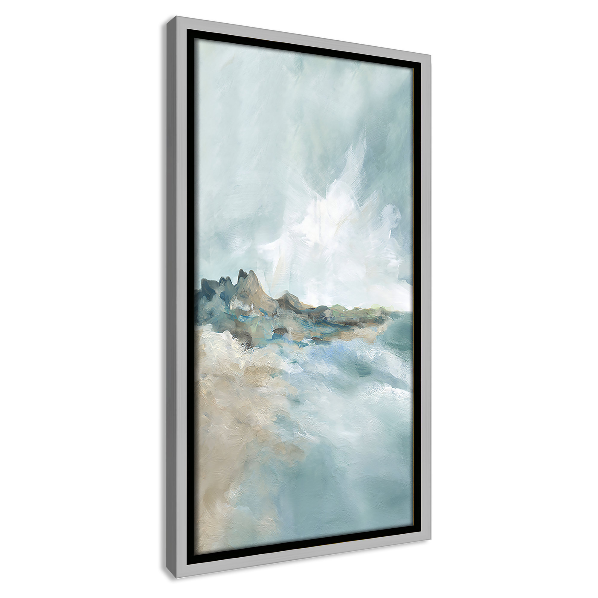 Sandpoint Print by Carol Robinson, 17.5" H x 9.5" W, Silver