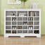 Console 24 tiroirs, armoire à chaussures moderne avec base incurvée, buffet polyvalent-864405276