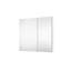 Armoire à pharmacie murale encastrée ou en saillie en aluminium pour salle de bain, 40 po L x 36 po H, avec étagères en verre réglables-1777359345