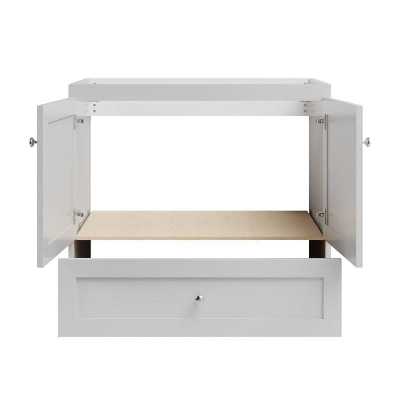 Shaker 36 in. W x 21 in. D x 34.5 in. H Bath Vanity Cabinet without Top in Dewy Morning