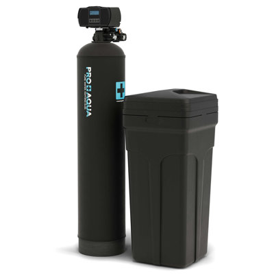 PRO+AQUA 35,000 Grain Whole House Water Softener System with Digital Valve, Premium Grade, Heavy-Duty Design, 1 in. Ports