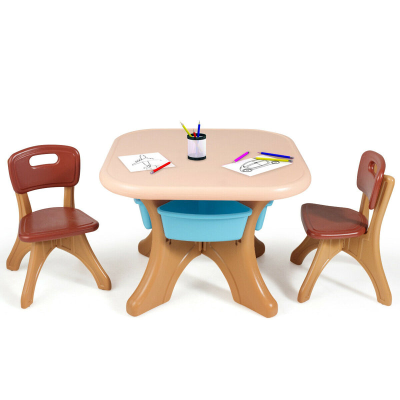 Sana Kids Square Play Or Activity Table and Chair Set