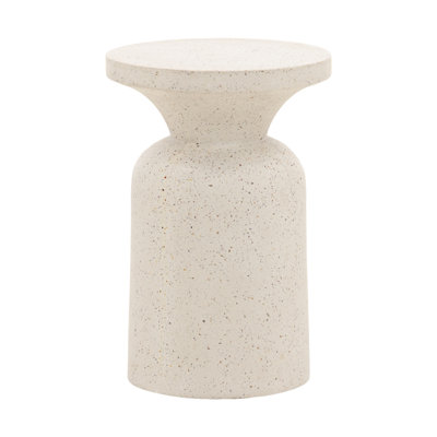 Pondsdale Concrete End Table, Ivory