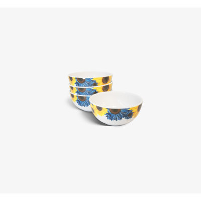 Blue Sunflower Dinner Plate