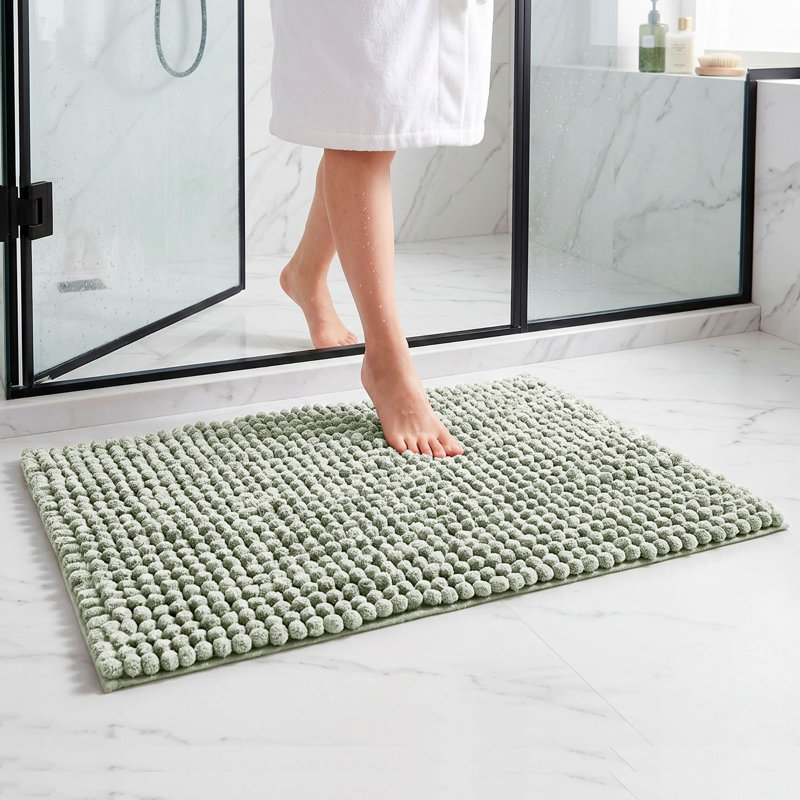 Tapis pour salle de bain Better Trends Indulgence, Rectangle - L 34 x l 21, Sauge foncé