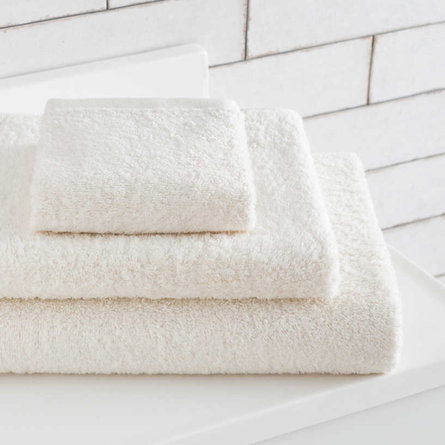 Stack of white towels.