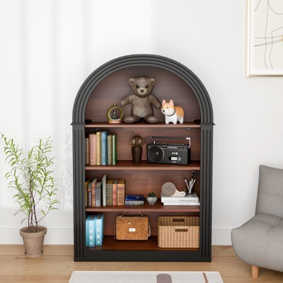 45.9" Arched Kids Bookcase, Arched Storage Display Cabinet