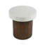 Table d'appoint moderne de forme ronde avec base en bois