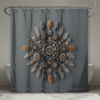 Rideaux de douche bohémiens très longs