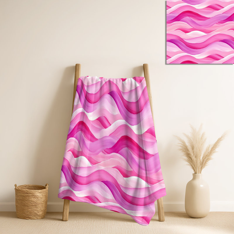 Soft Soft Waves - couverture abstraite Cozy Teens, jeté minimaliste