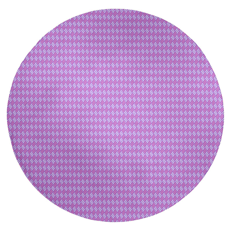 Chenille Geometric Indoor Rug, Round 5'