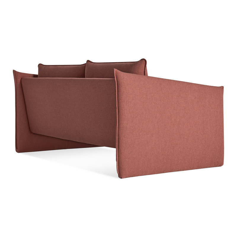 Softmore Sofa, 34" H x 74" W x 40" D, Maharam Mode in Carmelized Polyester