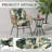 Patio Seat & Back Cushions, 42"×24" Tufted Water-Resistant Outdoor Cushion For Rocking, Dining Chairs-1536258196