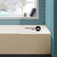Baignoire d'angle Voltaire 60 po x 32 po avec bonde à gauche et tablier, couleur biscuit-98176308-98176646