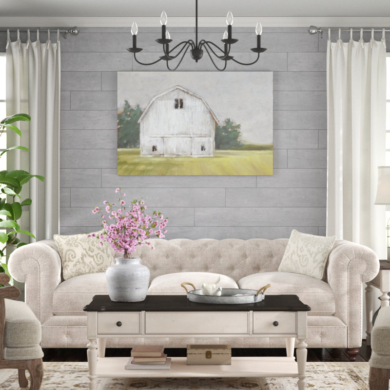 Rustic Barnyard I by Ethan Harper - Wrapped Canvas Painting Print, Black Floater Framed, 81cm H x 122cm W