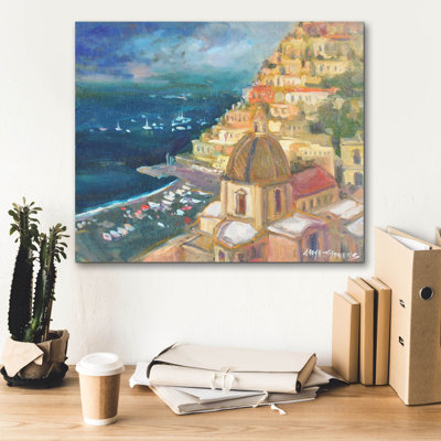  «Lovely Coastal View» par Allayn Stevens, art mural sur toile, 24 po x 20 po