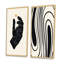 Monochromes vintage 70S Minimal Geometrics I - ensemble de 2 impressions-646802581-646802577