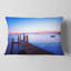 Coussin en bois au crépuscule - oreiller imprimé Sea & Shore