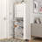 Modern Shoe Storage Cabinet with Mirror for Narrow Corridor and Entryway