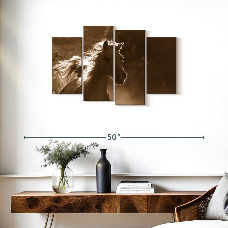 Wild Arabian Horse, 22" H x 36" W
