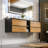 Kiskimere 74.8" Wall-Mounted Double Bathroom Vanity Set-464102120
